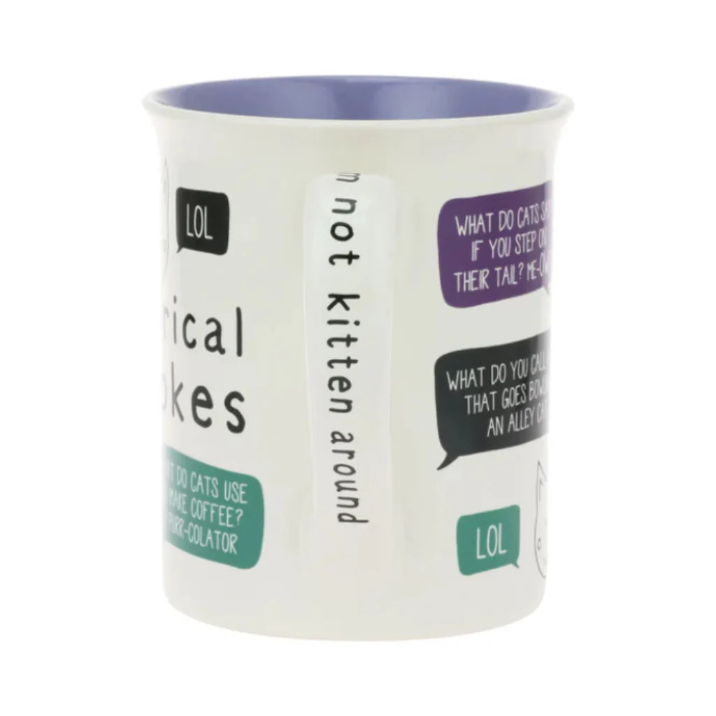 Enesco : Cat Jokes Mug 16 Oz - Image 3