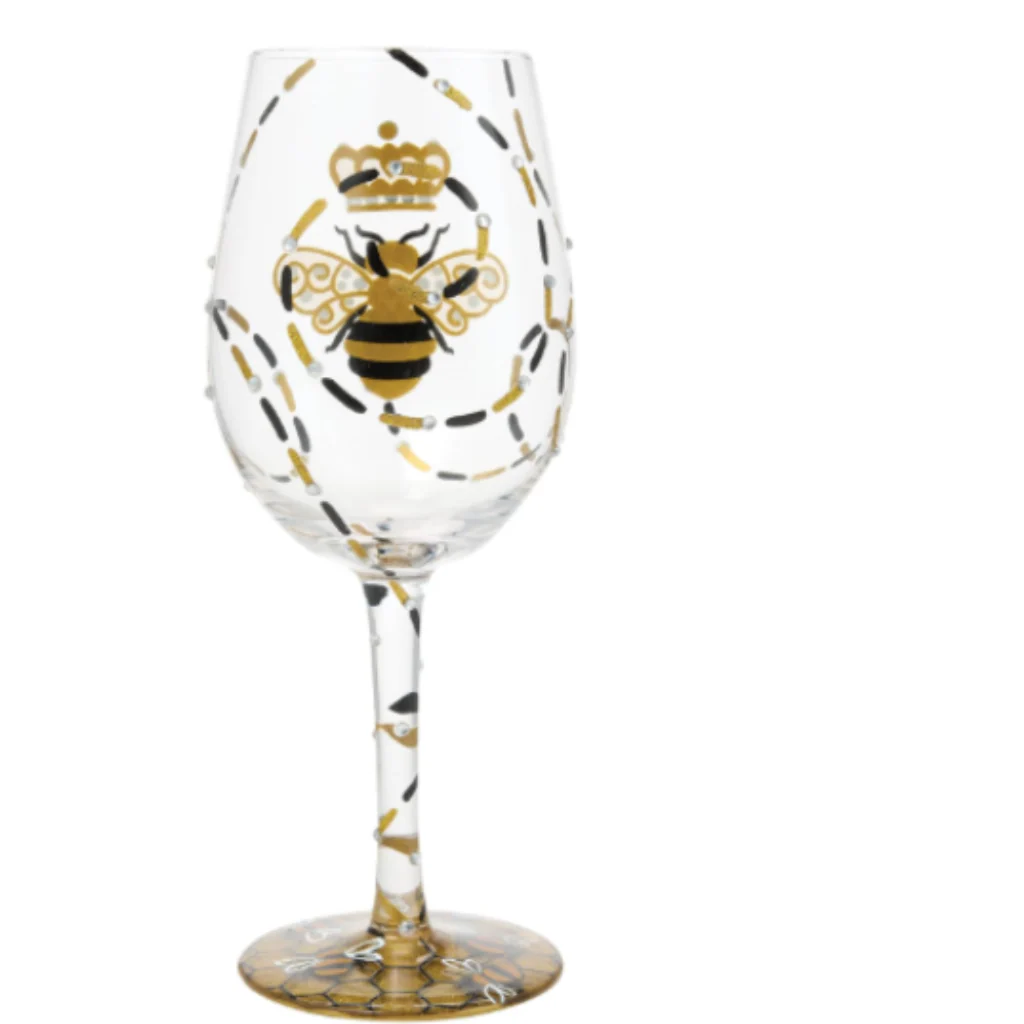 Enesco : Lolita Queen Bee Wine Glass - Image 2