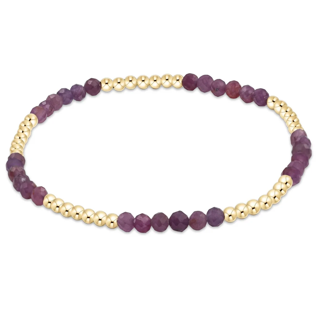 enewton design : Blissful Pattern Bead Bracelet 6.25" - 2.5mm Ruby
