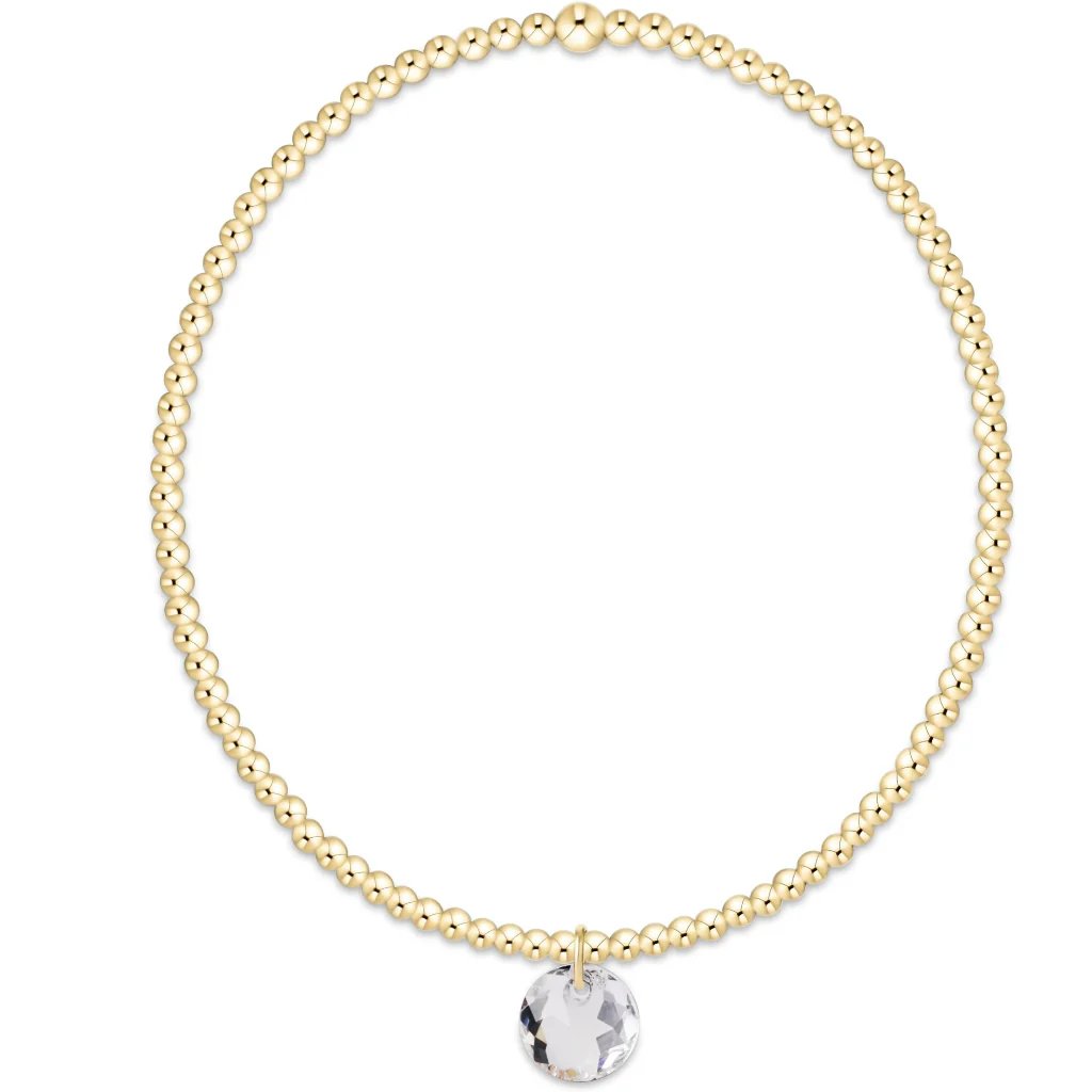 Enewton Design  : Classic Gold 2mm Bracelet 6.25" - Reflection - Apr Birthstone
