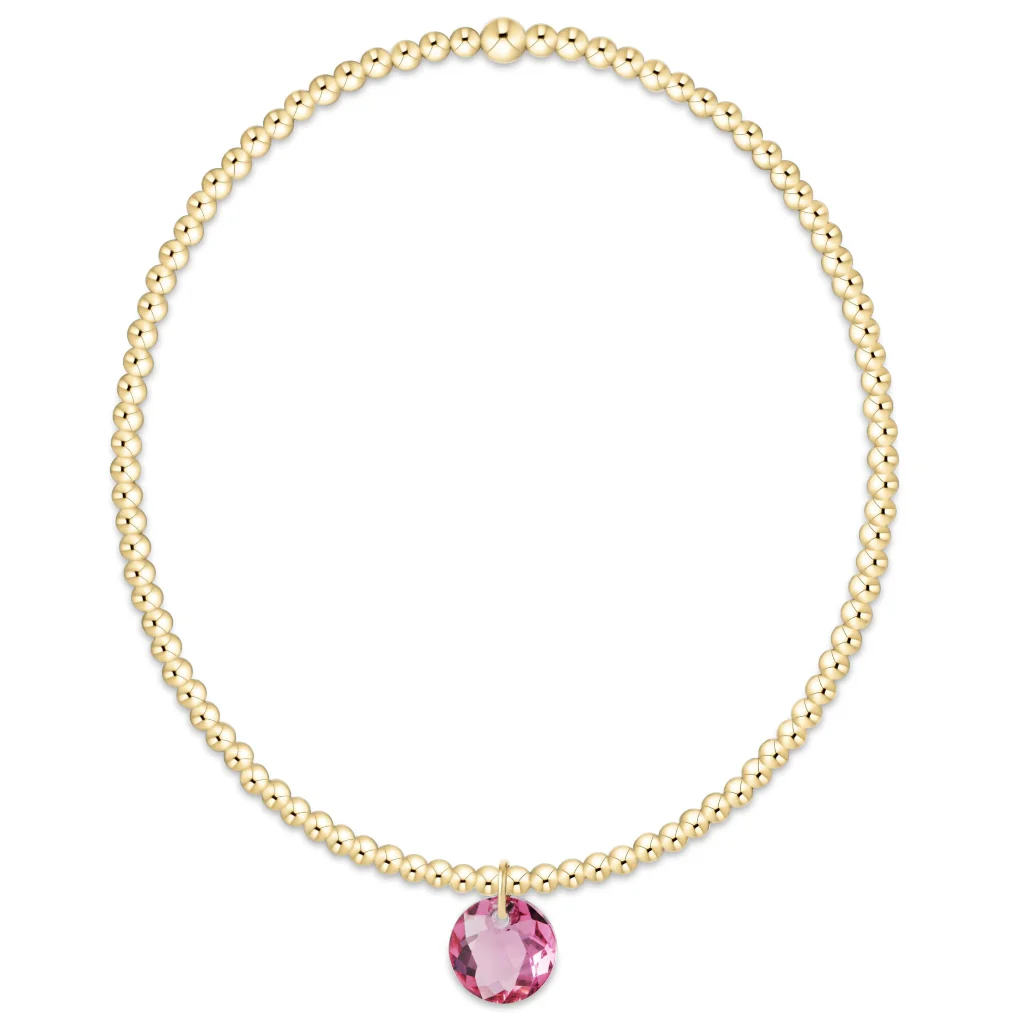 Enewton Design  : Classic Gold 2mm Bracelet 6.25" - Reflection - Oct Birthstone