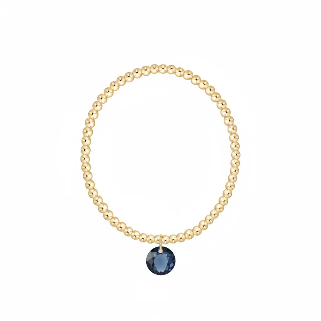 Enewton Design  : Classic Gold 3mm Bracelet 6.25" Reflection-Sept Birthstone