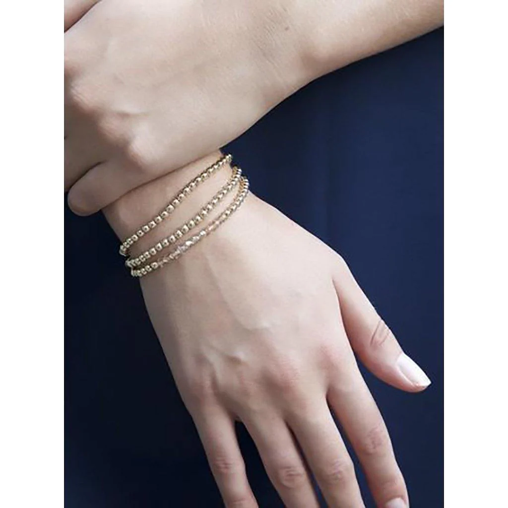 enewton design  : Classic Gold Bead Bracelet 6.25" - Image 2