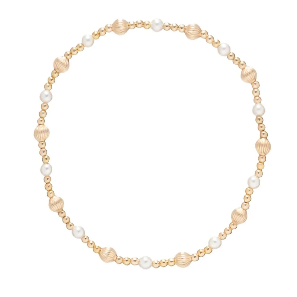 enewton design : Dignity Sincerity 4mm Bead Bracelet 6.25"  -  Pearl