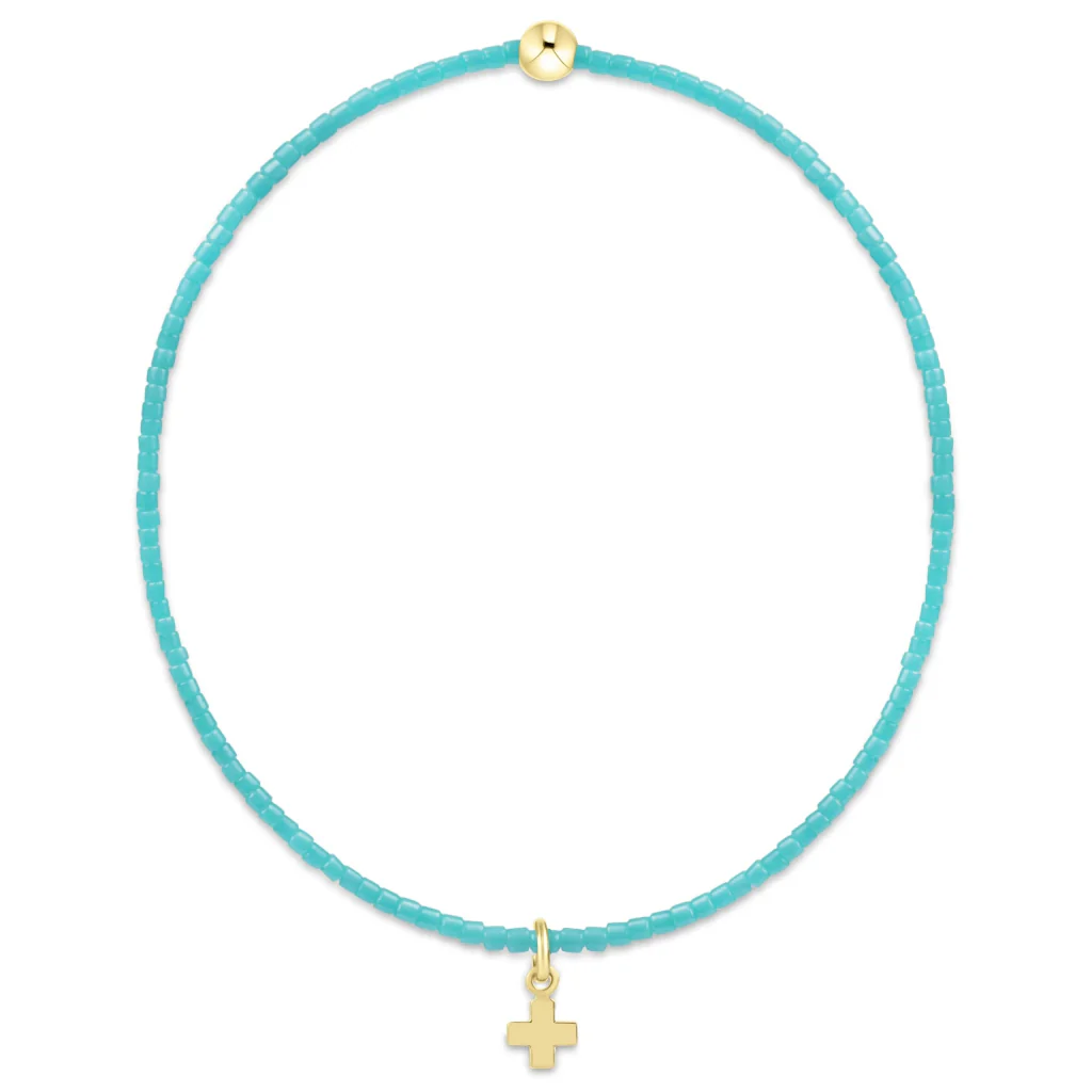 Enewton Design  : Hope Classic Cross Bracelet 6.25" - Turquoise