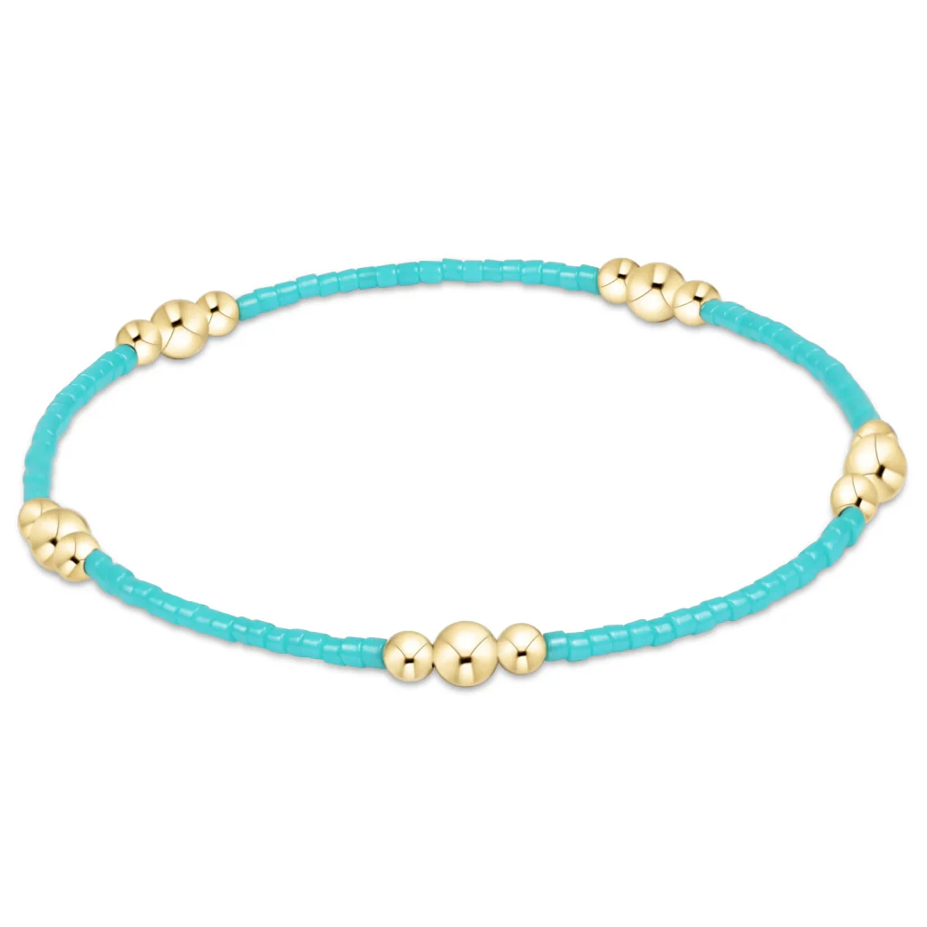 Enewton Design  : Hope Purpose Gold Bracelet 6.25"  - Turquoise