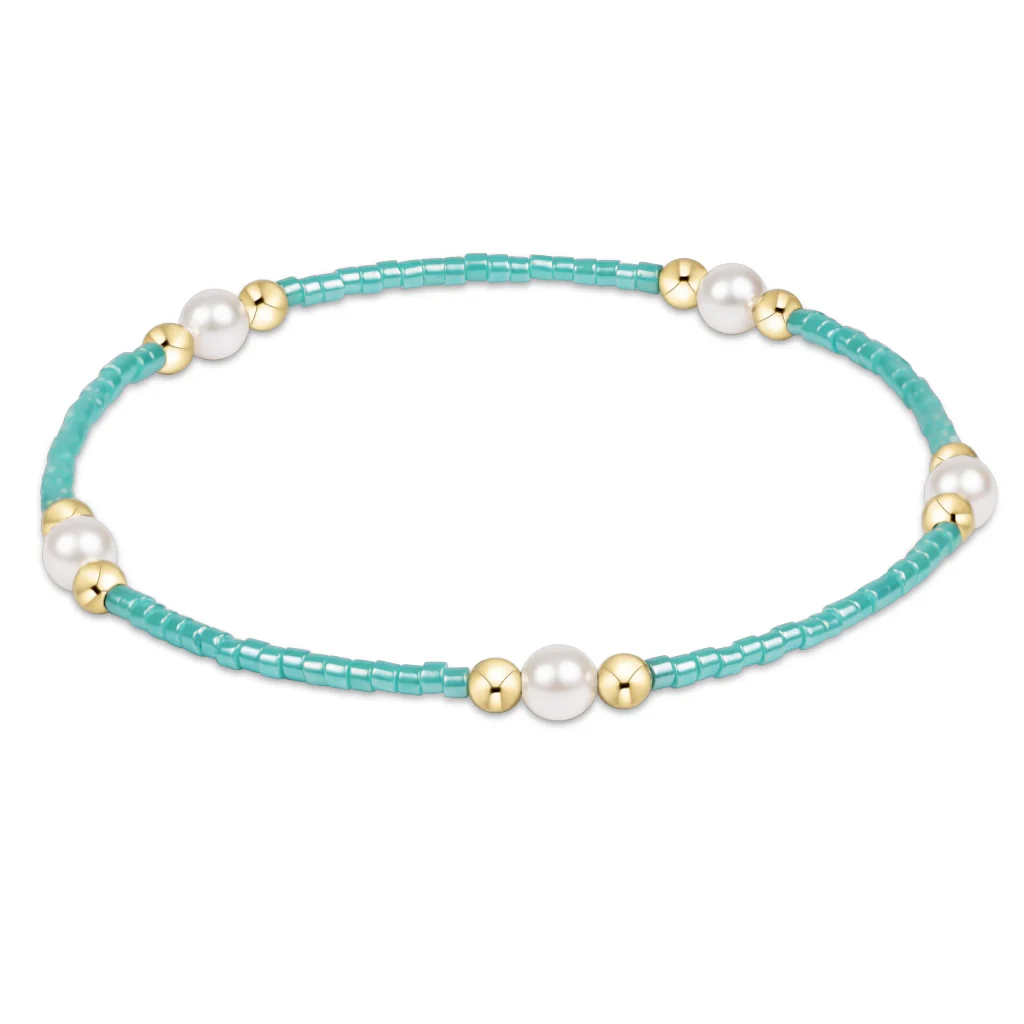 Enewton Design  : Hope Purpose Pearl Bracelet 6.25"  - Sea Glass