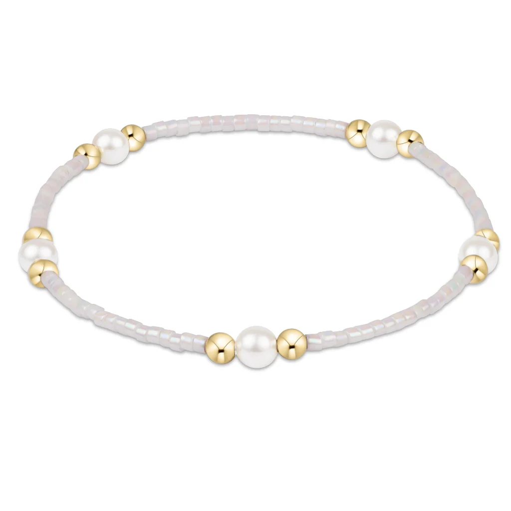 Enewton Design  : Hope Purpose Pearl Bracelet 6.25" - Silky White