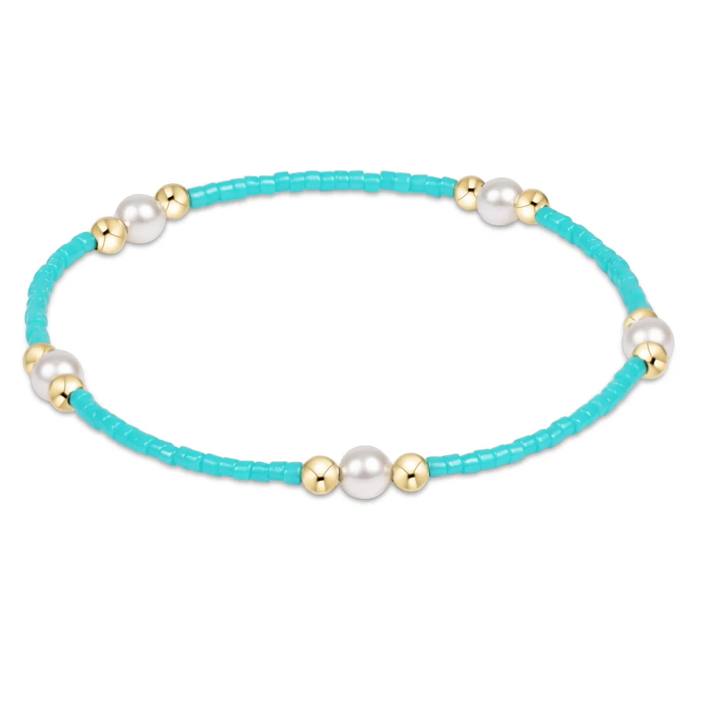 Enewton Design  : Hope Purpose Pearl Bracelet 6.25" - Turquoise