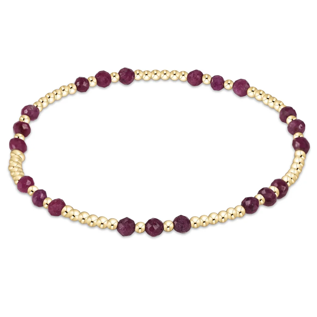 enewton design : Joy Pattern Bead Bracelet 6.25" - 3mm Ruby