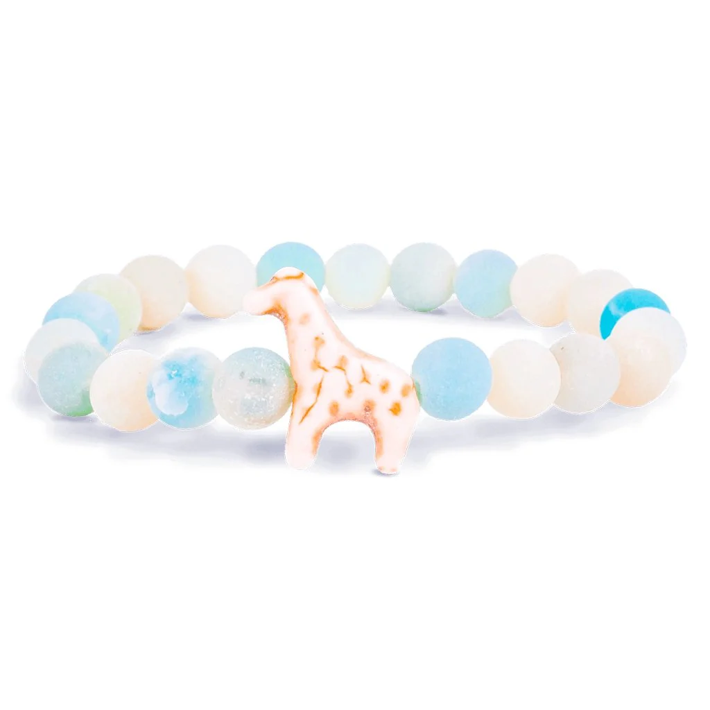 Fahlo : The Trek Bracelet in Sky Stone - Giraffe