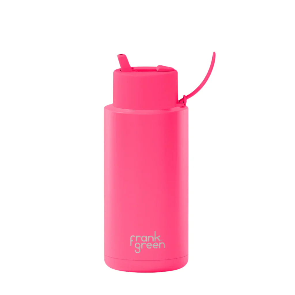 Frank Green : Reusable Water Bottle 34oz - Neon Pink