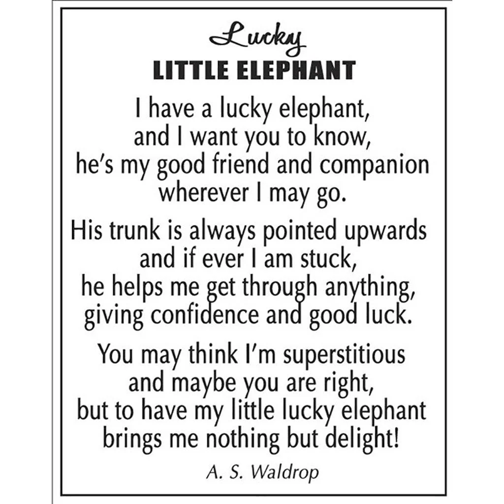 Ganz : Lucky Little Elephant Charm - Image 2