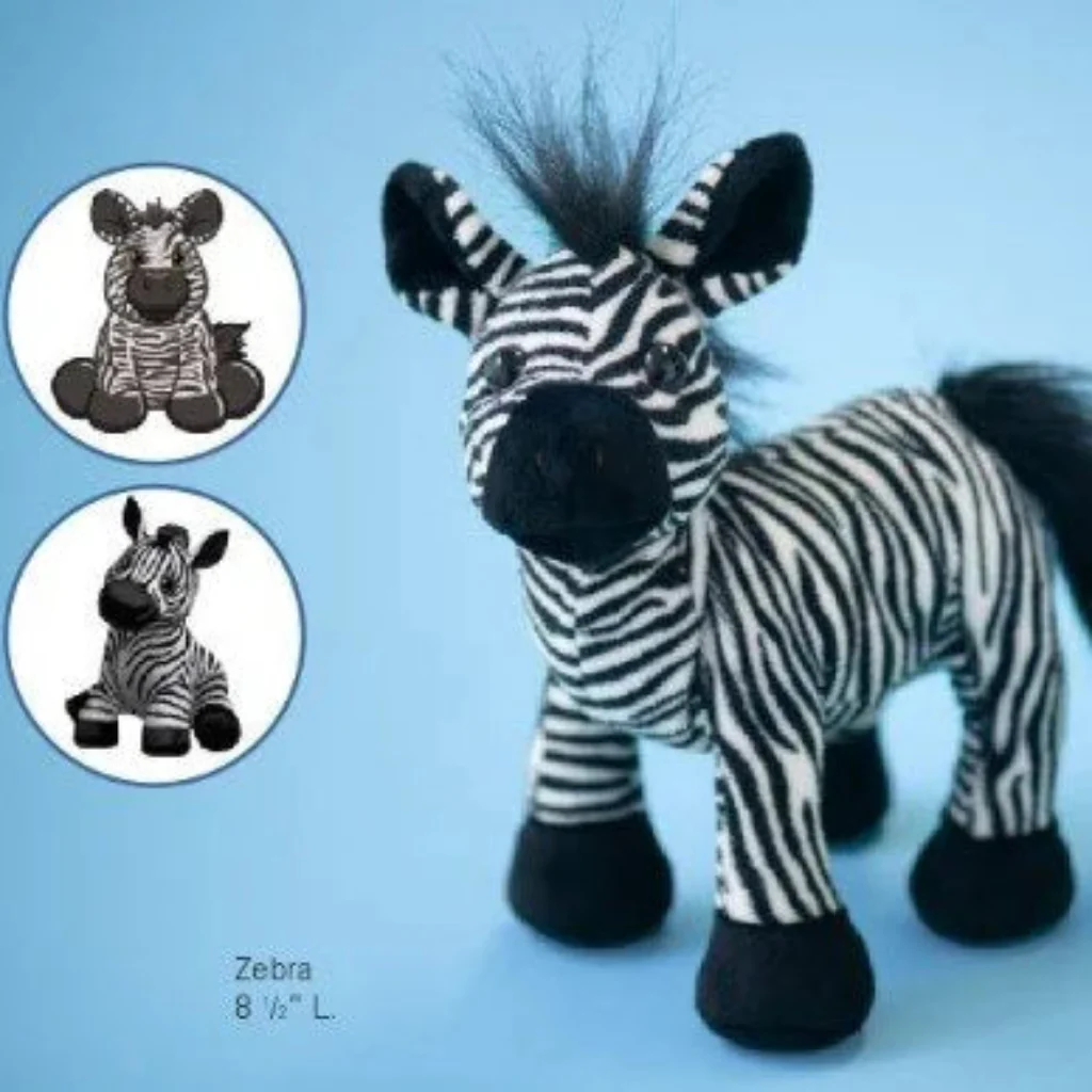 Ganz : Plush Zebra 8.5" - Image 2