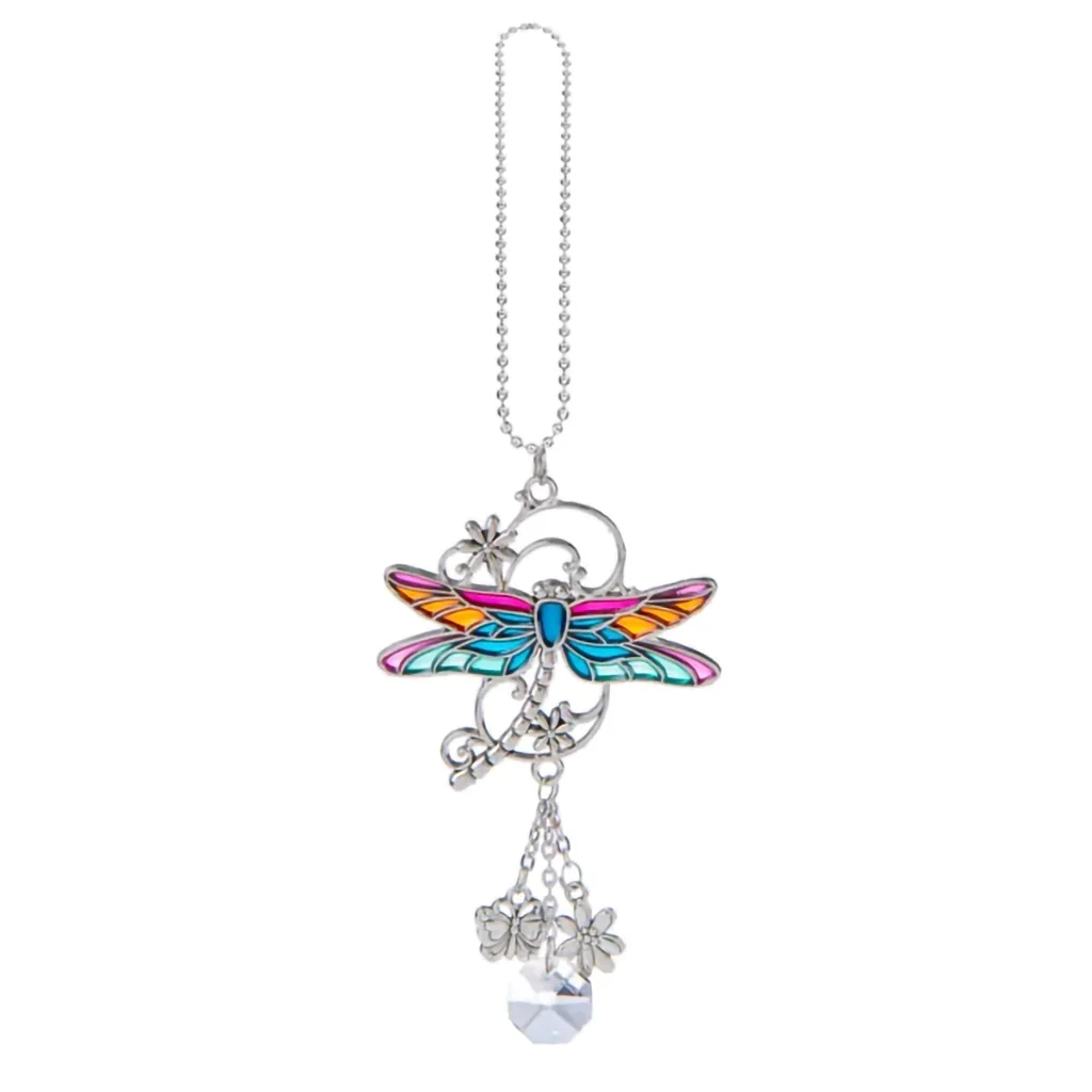 Ganz : Silver Car Charm Dragonfly