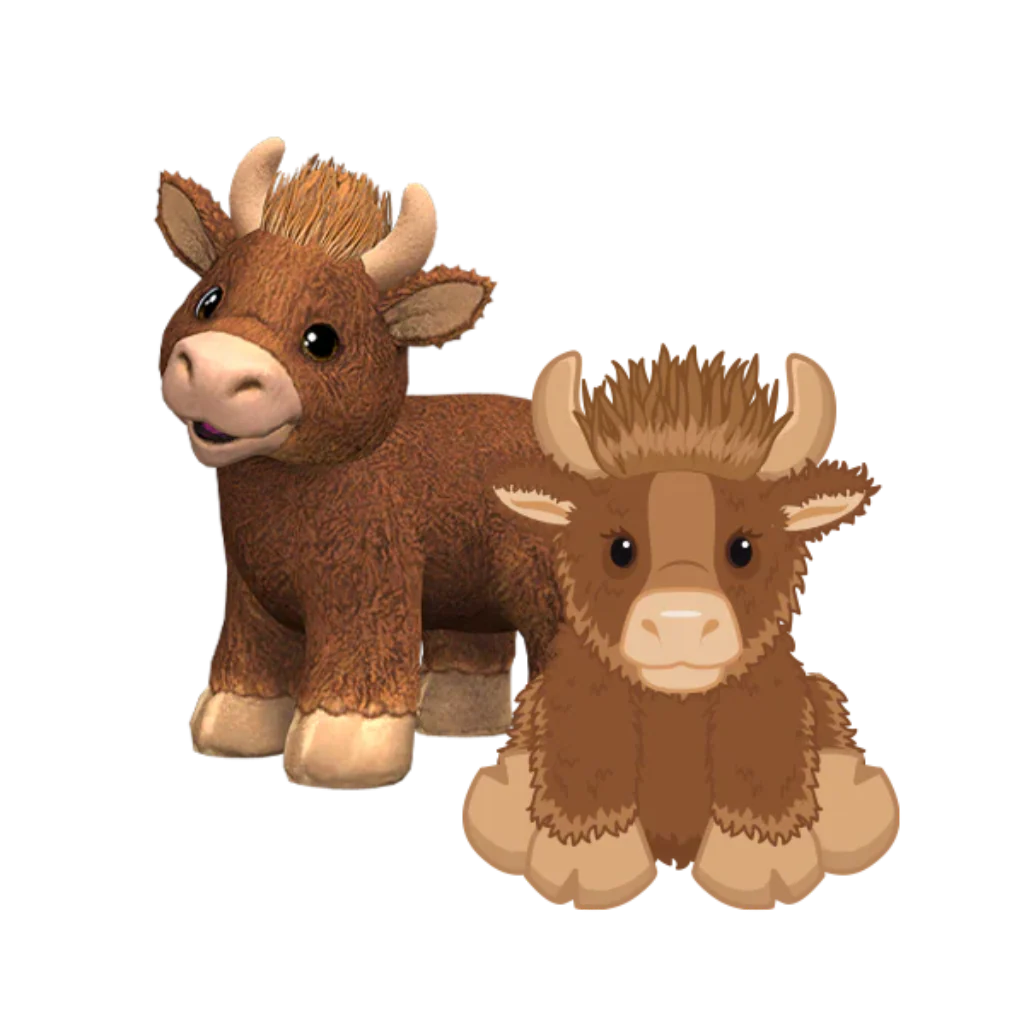 Ganz : Webkinz Highland Cow Plush - Image 2