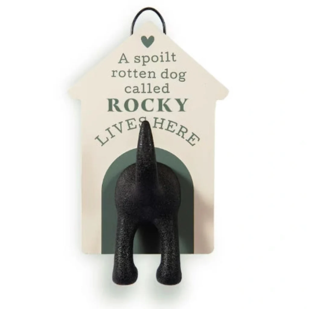 H & H Gifts : Personalised Dog Lead Hook - Rocky