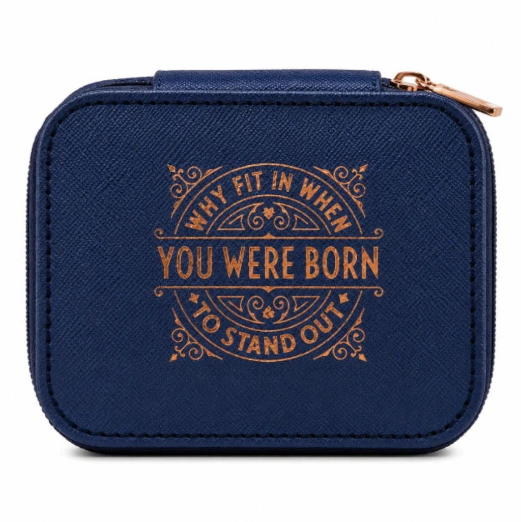 H & H Gifts : Stand Out Blue Travel Jewelry Box