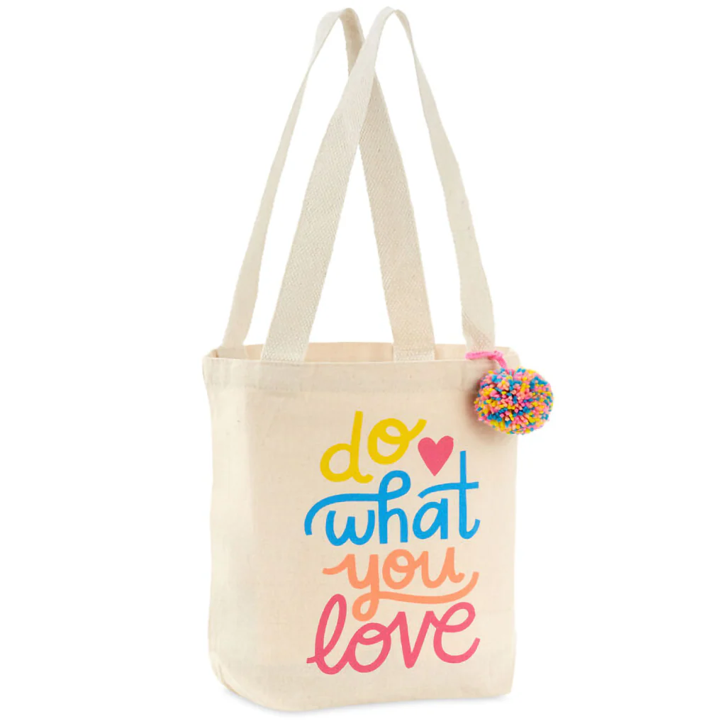 Hallmark : 10.5" Do What You Love Square Fabric Gift Bag - Image 2