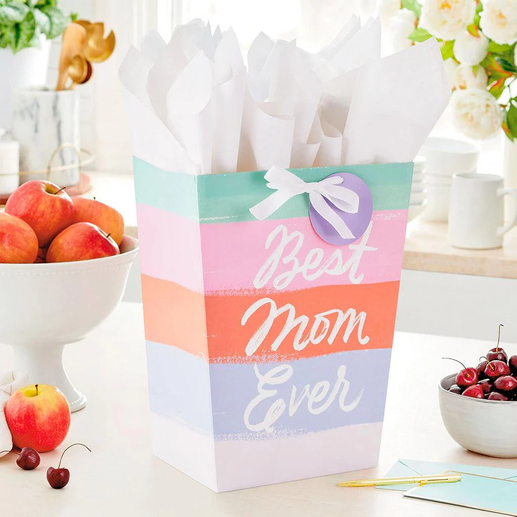 Hallmark : 13" Best Mom Ever Large Gift Bag With Tissue Paper - Image 2