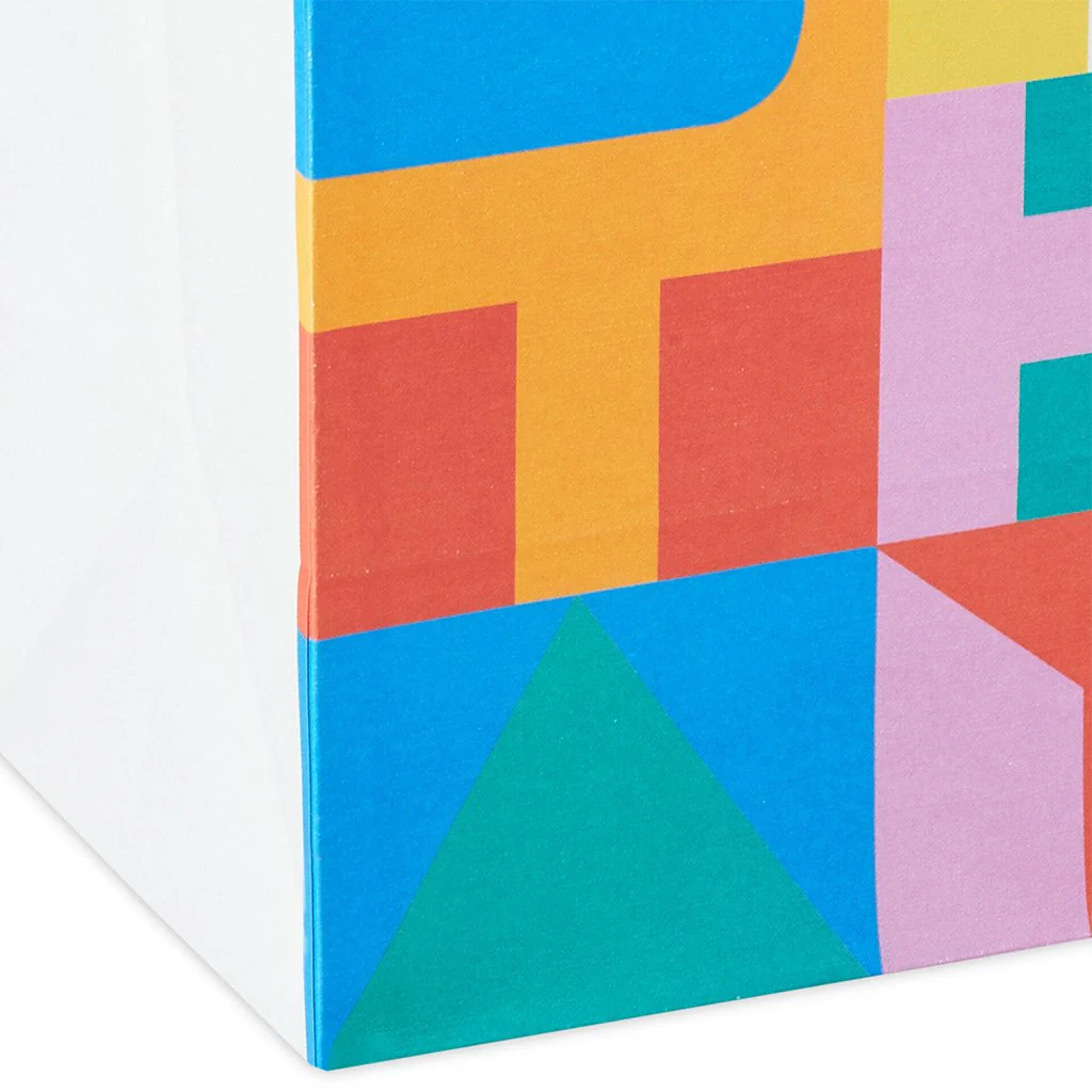 Hallmark : 13" Color Block Large Birthday Gift Bag - Image 5