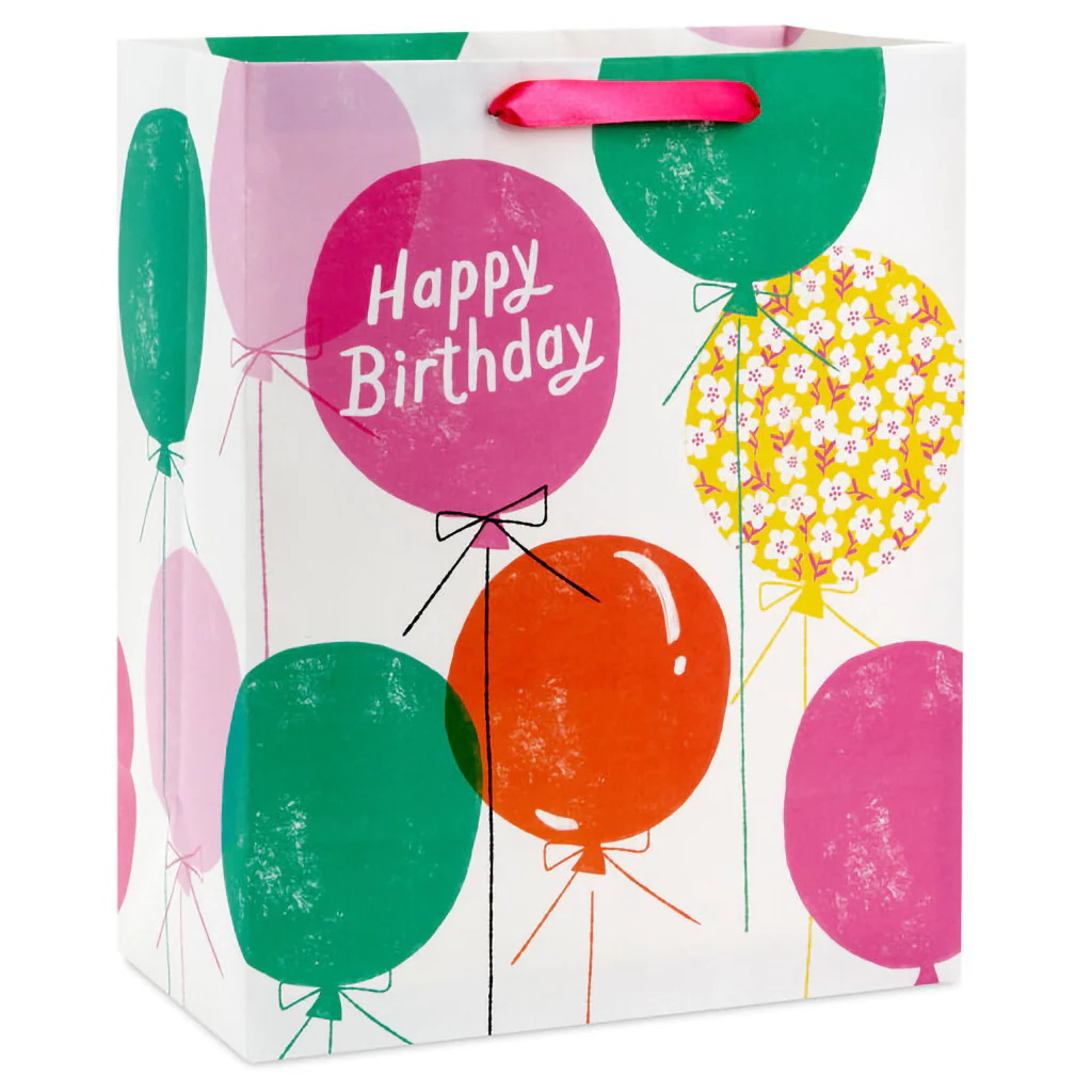 Hallmark : 13" Floating Balloons Large Birthday Gift Bag - Image 2