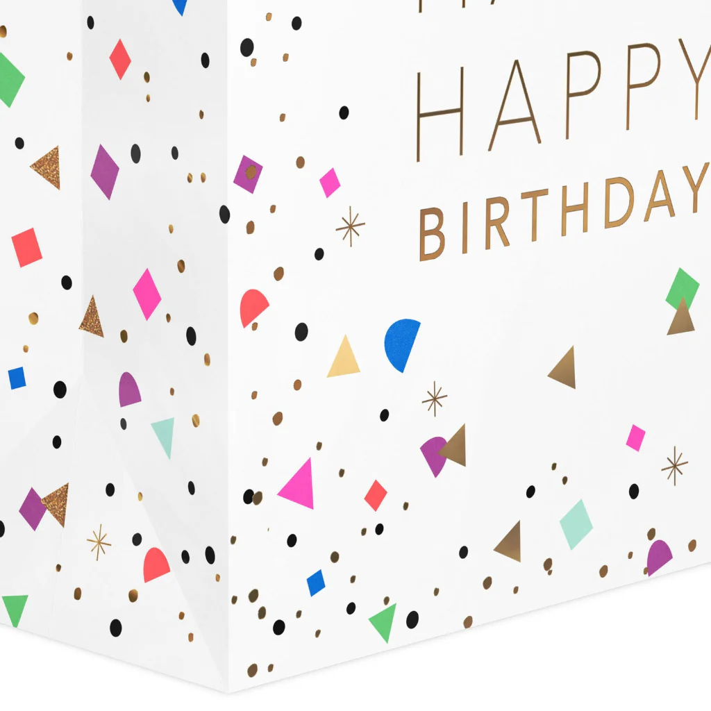 Hallmark : 13" Happy Birthday Confetti Large Gift Bag - Image 5