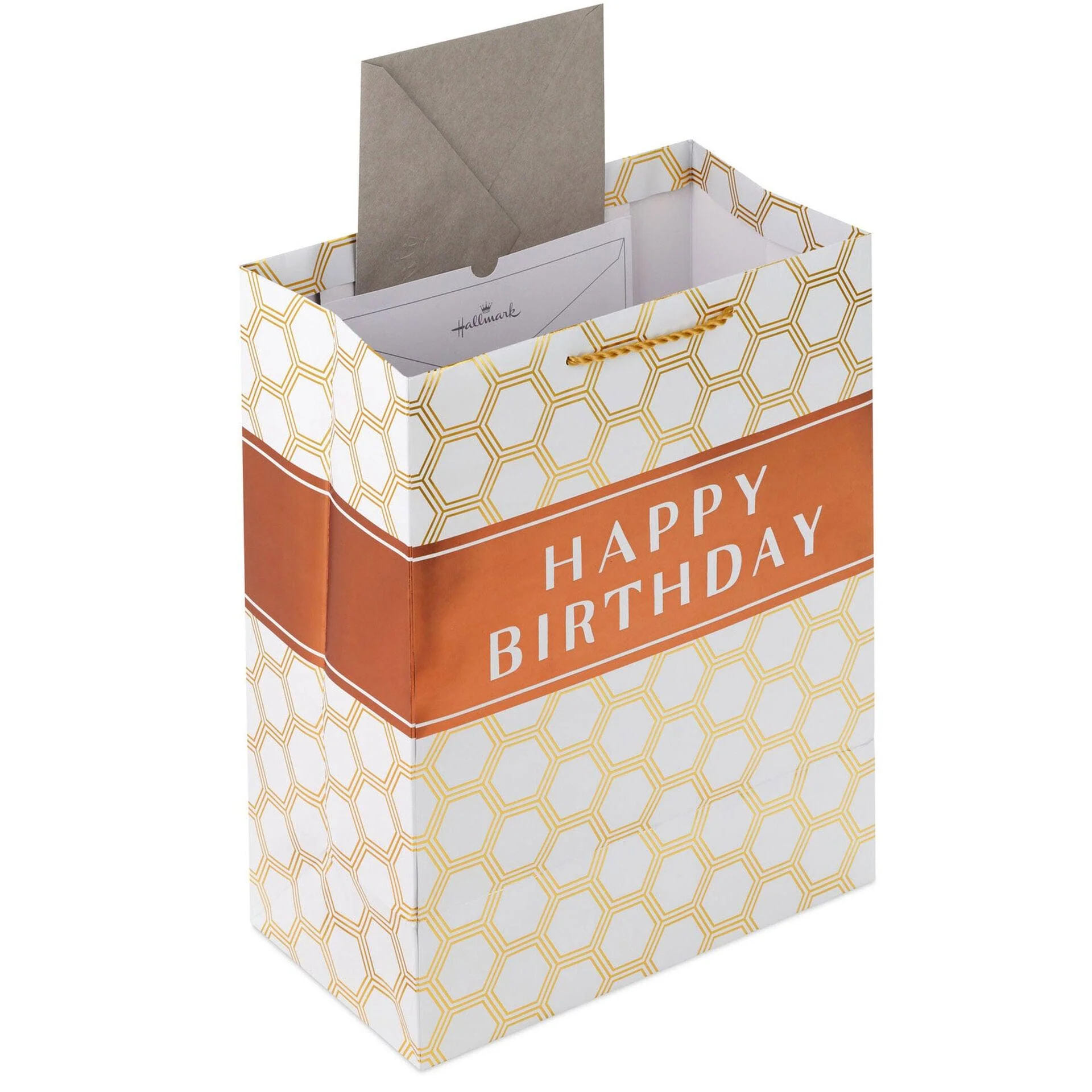 Hallmark : 13" Happy Birthday Hexagons Large Gift Bag - Image 4