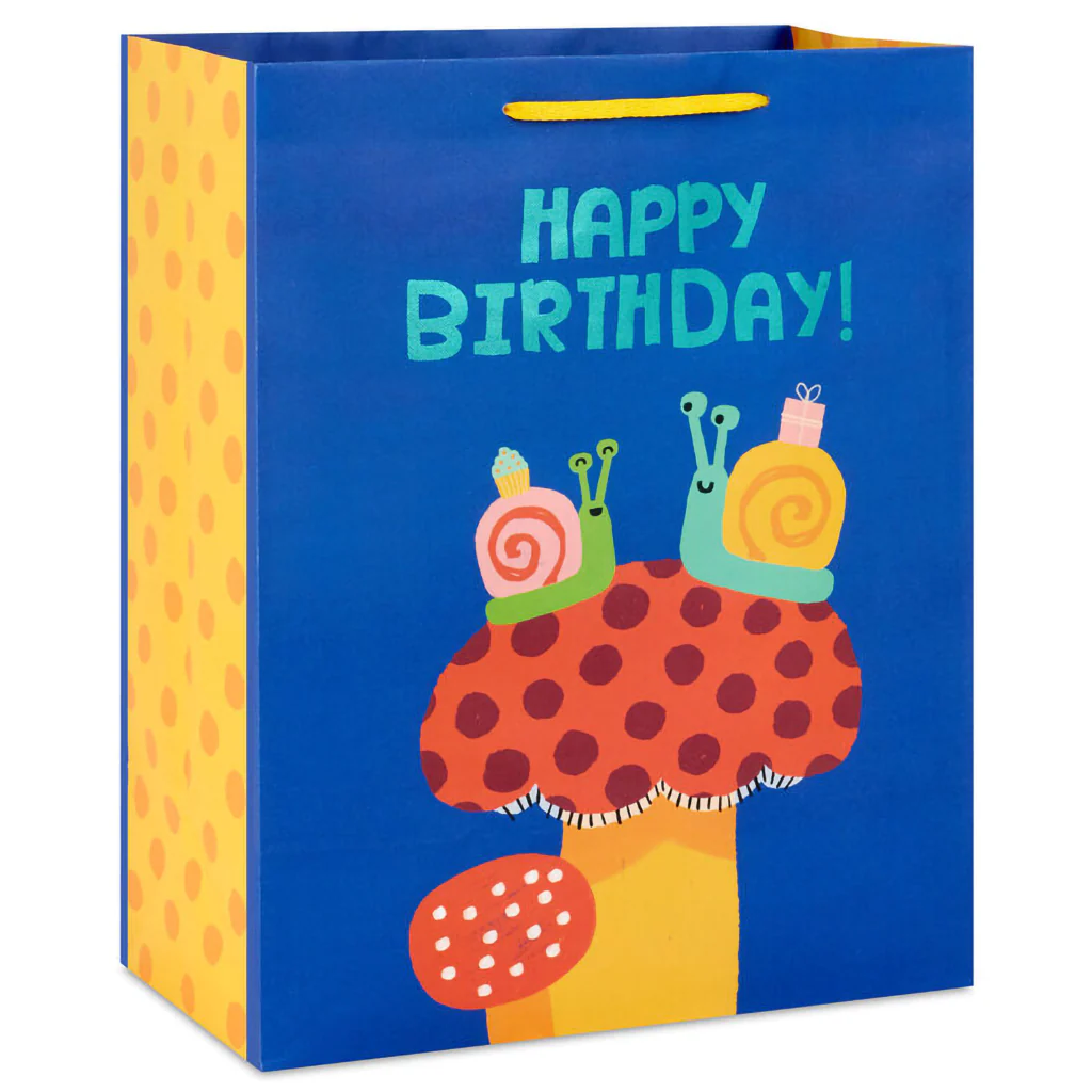 Hallmark : 13" Happy Snails Large Birthday Gift Bag - Image 2