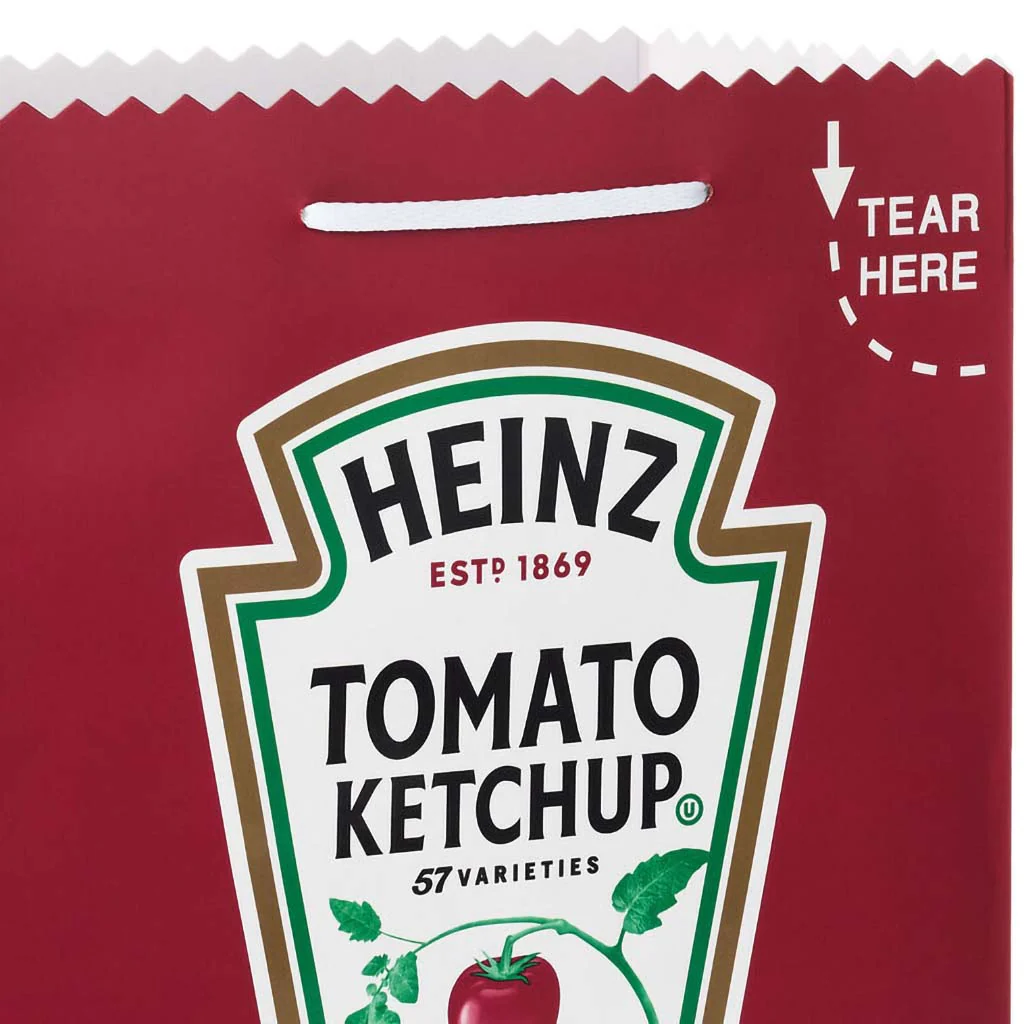 Hallmark : 13" Heinz™ Ketchup and Mustard 2-Pack Large Gift Bag Bundle - Image 3