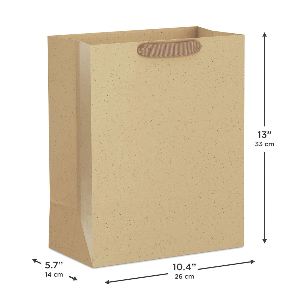 Hallmark : 13" Kraft Paper Large Gift Bag - Image 3