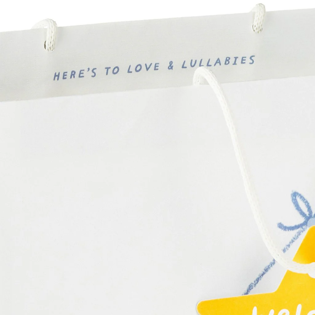 Hallmark : 13" Moon and Stars Large New Baby Gift Bag - Image 5