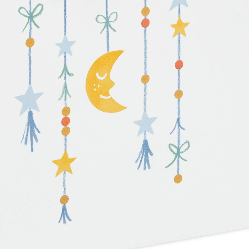 Hallmark : 13" Moon and Stars Large New Baby Gift Bag - Image 6