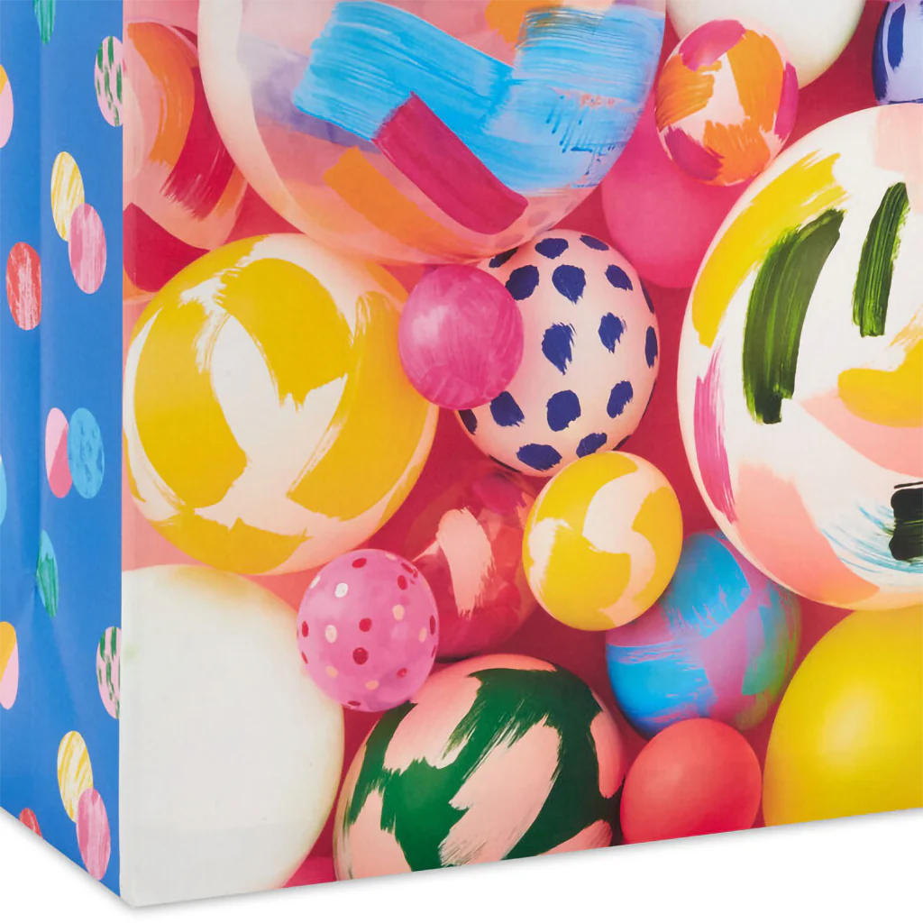 Hallmark : 13" Painted Balloons Large Gift Bag - Image 5