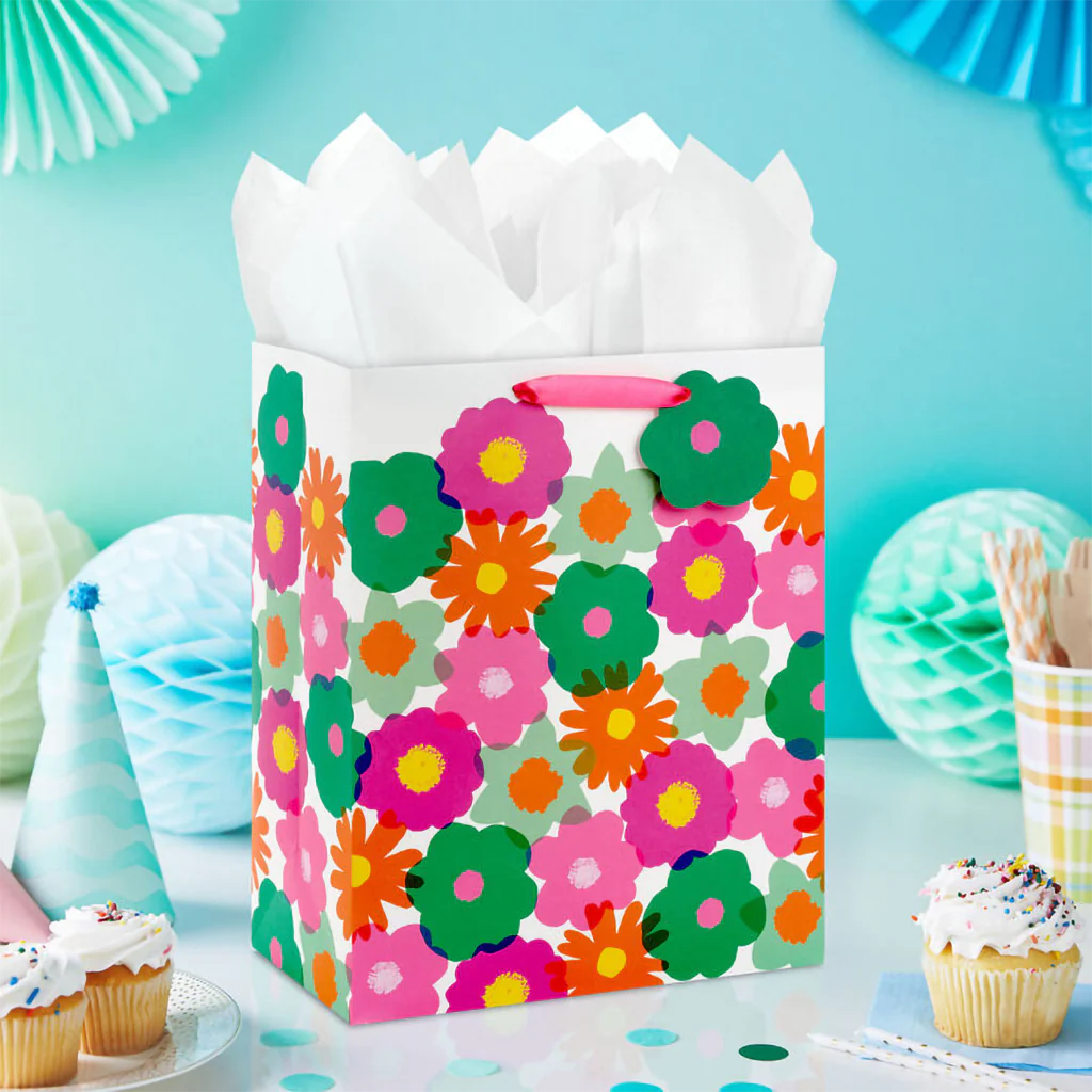 Hallmark : 13" Whimsical Blooms Large Gift Bag