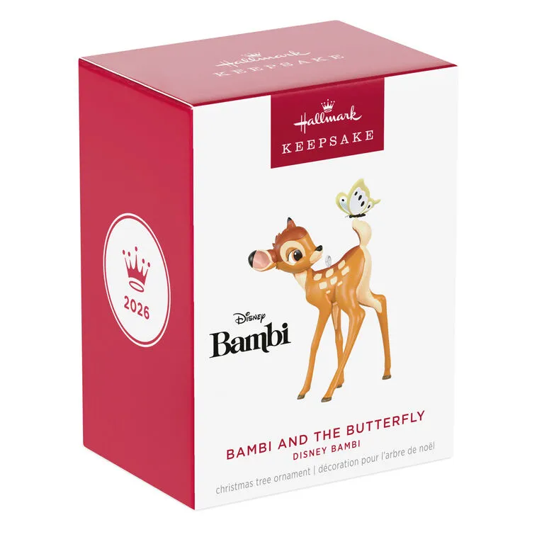 Hallmark : 2026 Keepsake Bambi and the Butterfly Disney Bambi (33) - Image 4