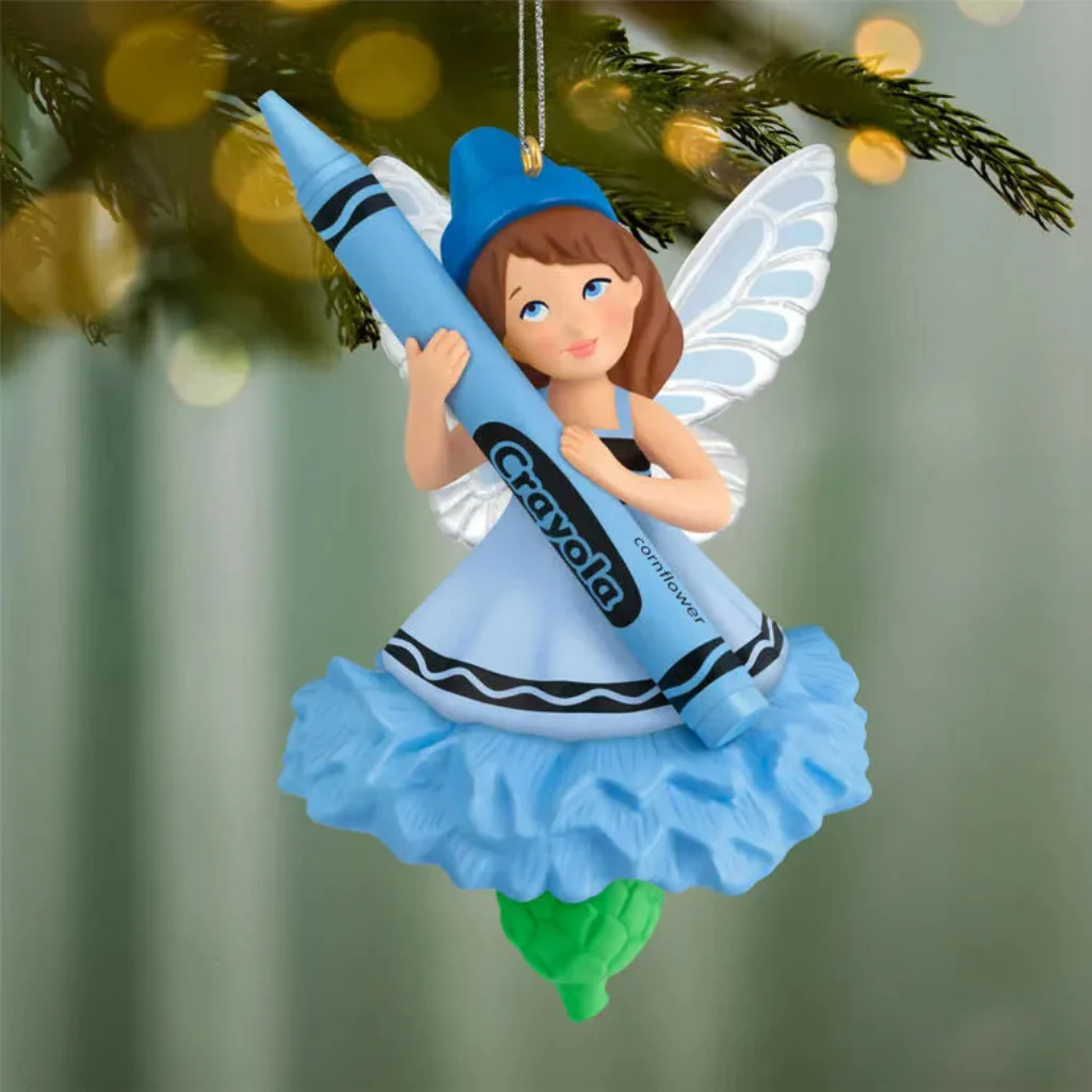 Hallmark : 2026 Keepsake Crayola Cornflower Fairy Ornament (75)
