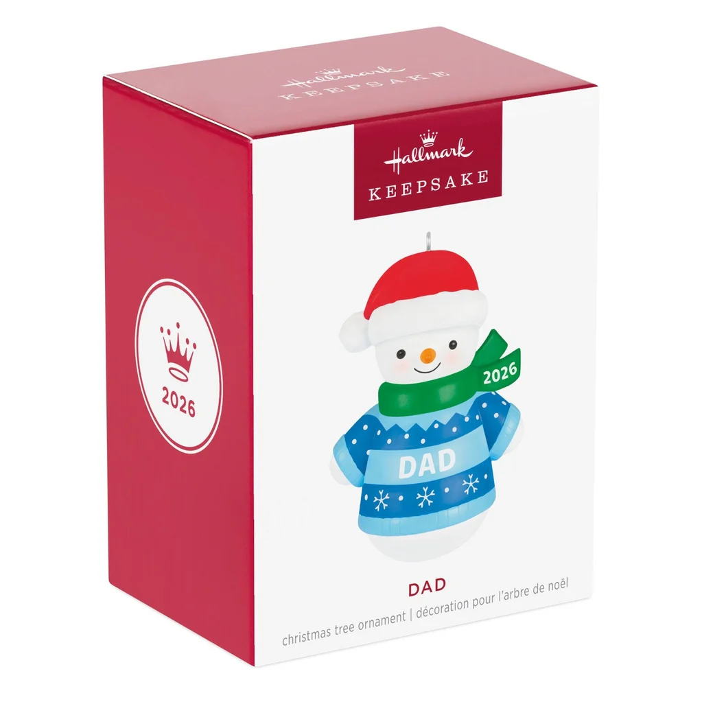 Hallmark : 2026 Keepsake Dad Snowman 2026 Ornament (86) - Image 5