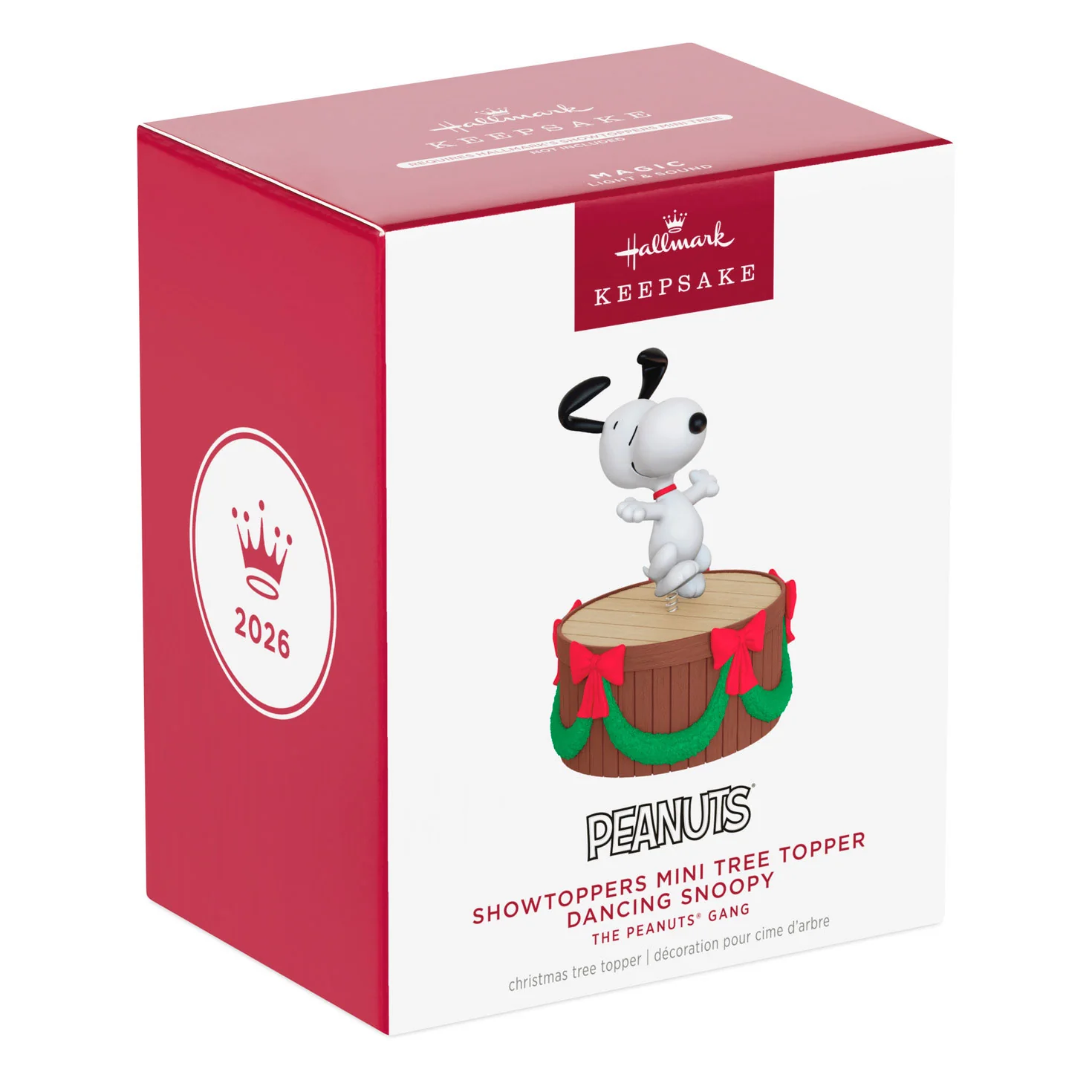 Hallmark : 2026 Keepsake Dancing Snoopy The PEANUTS® Gang ShowToppers Mini Tree Topper (386) - Image 4