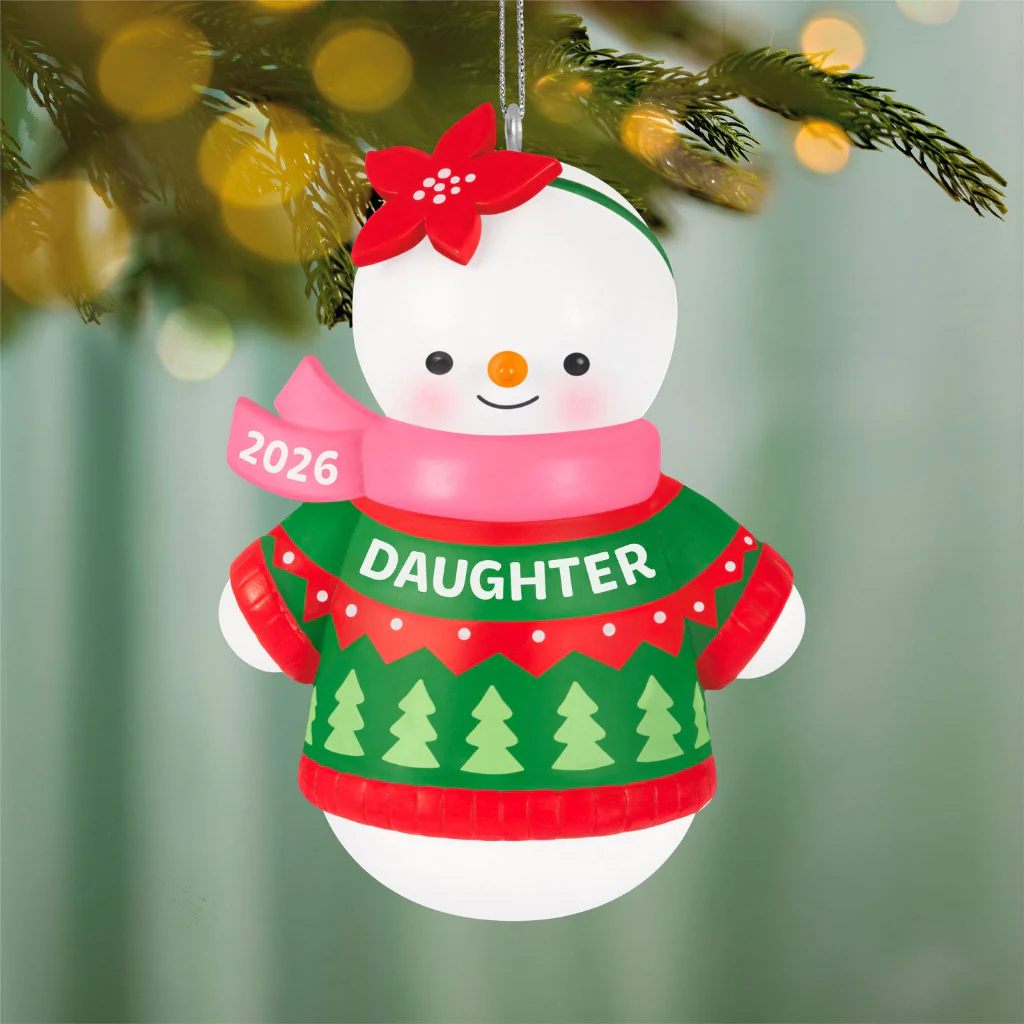 Hallmark : 2026 Keepsake Daughter Snowman 2026 Ornament (91)