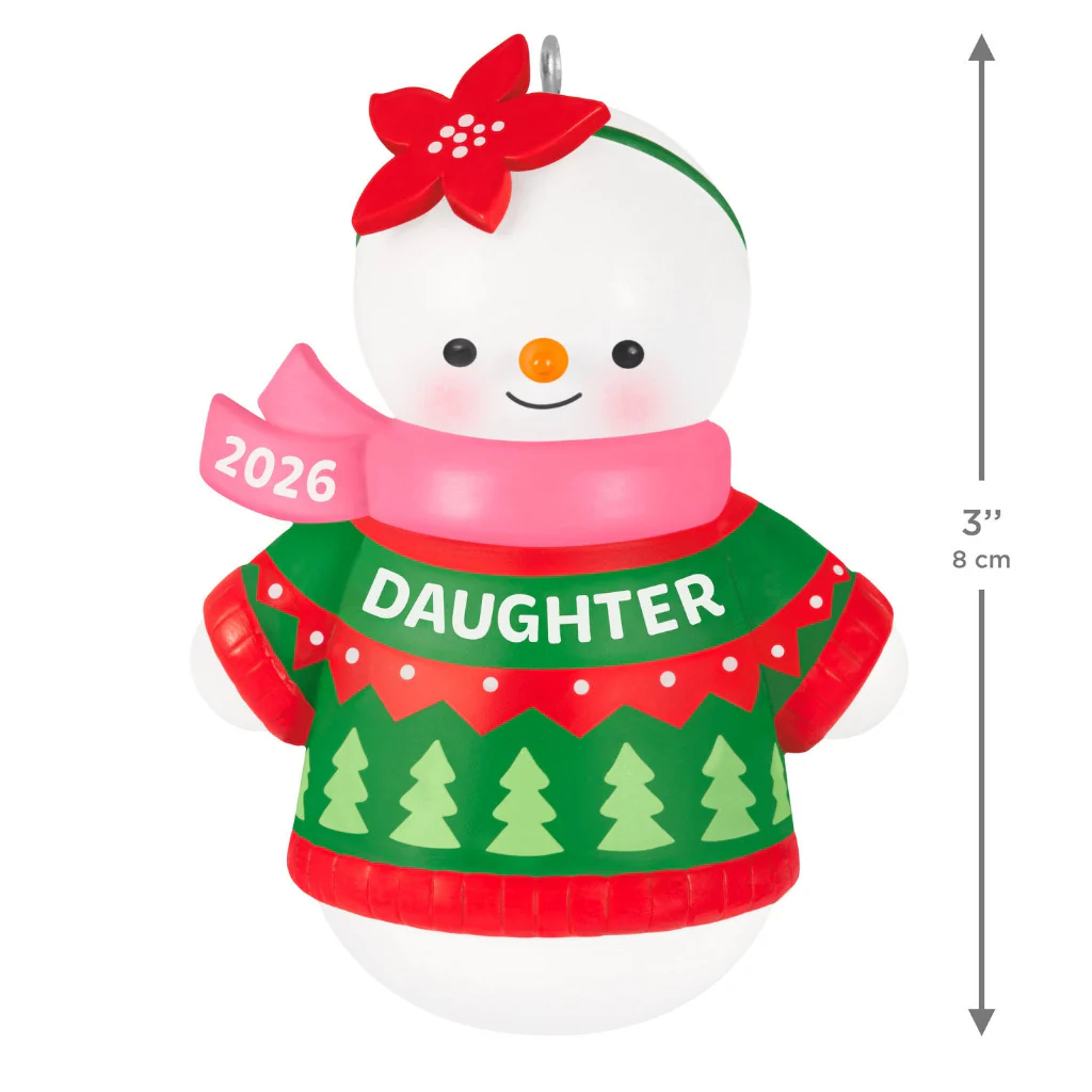 Hallmark : 2026 Keepsake Daughter Snowman 2026 Ornament (91) - Image 4