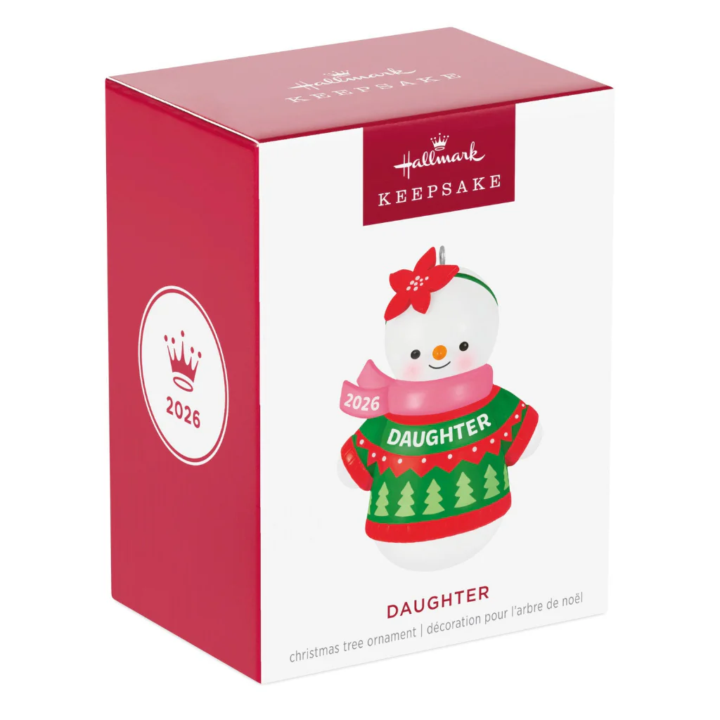 Hallmark : 2026 Keepsake Daughter Snowman 2026 Ornament (91) - Image 5