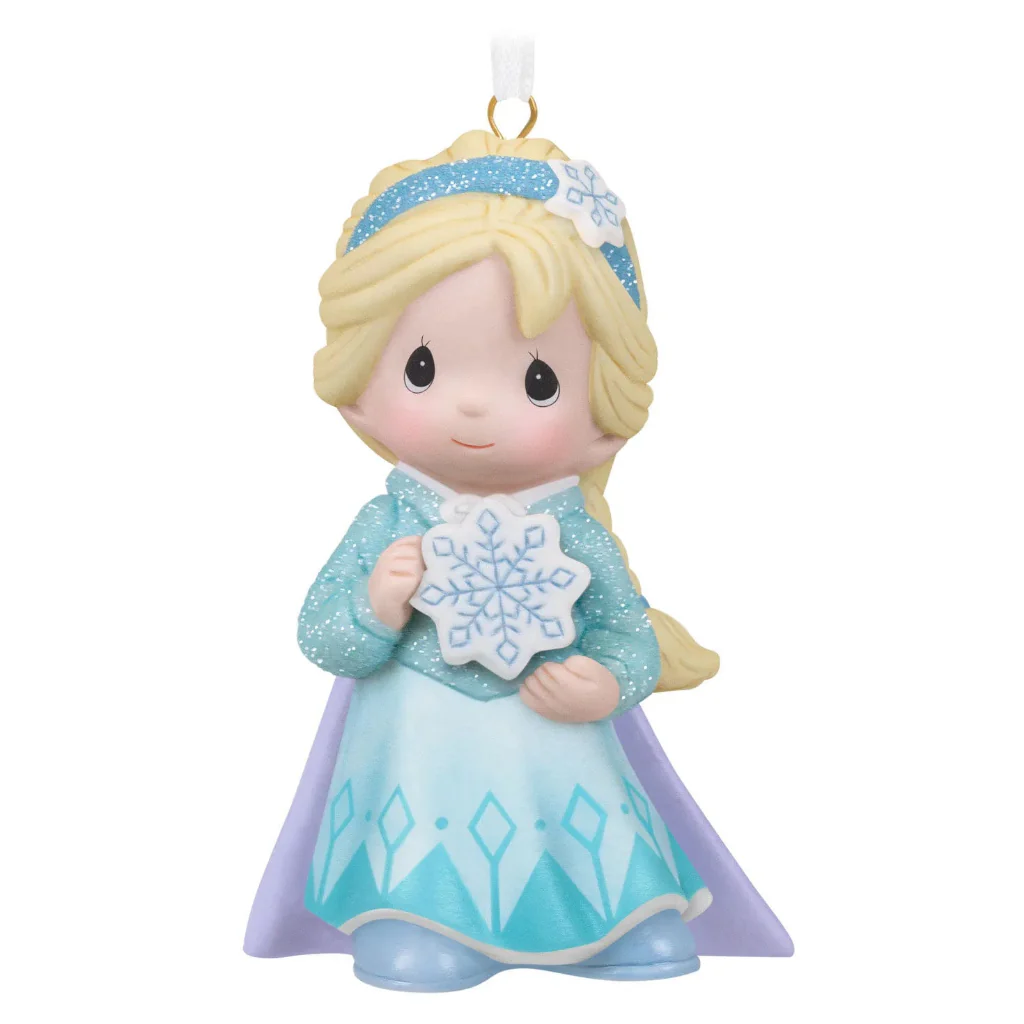 Hallmark : 2026 Keepsake Disney Precious Moments Frozen Elsa Porcelain Ornament (104) - Image 2