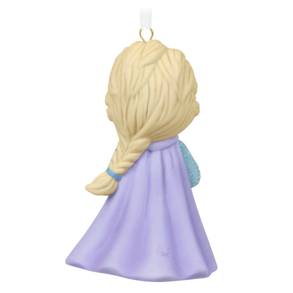 Hallmark : 2026 Keepsake Disney Precious Moments Frozen Elsa Porcelain Ornament (104) - Image 3