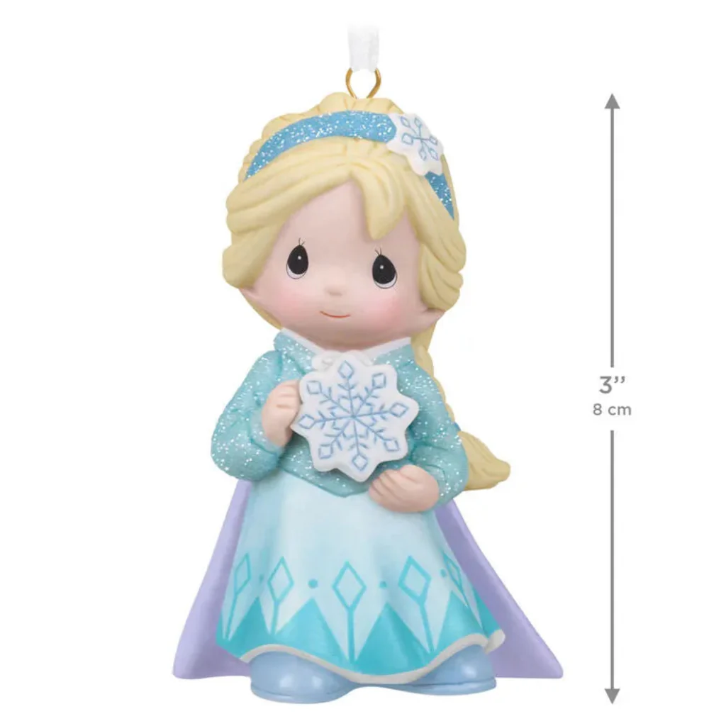 Hallmark : 2026 Keepsake Disney Precious Moments Frozen Elsa Porcelain Ornament (104) - Image 4