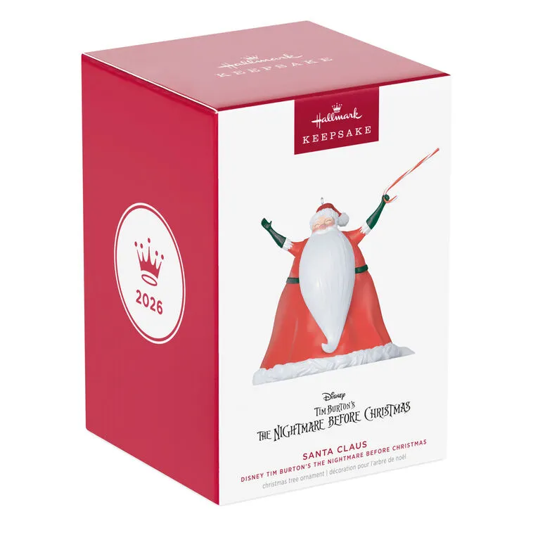 Hallmark : 2026 Keepsake Disney Tim Burton's The Nightmare Before Christmas Santa Claus Ornament (255) - Image 5