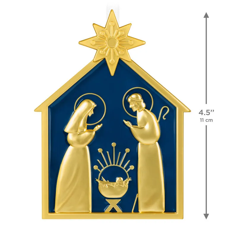 Hallmark : 2026 Keepsake God So Loved the World Nativity Metal Ornament (129) - Image 4
