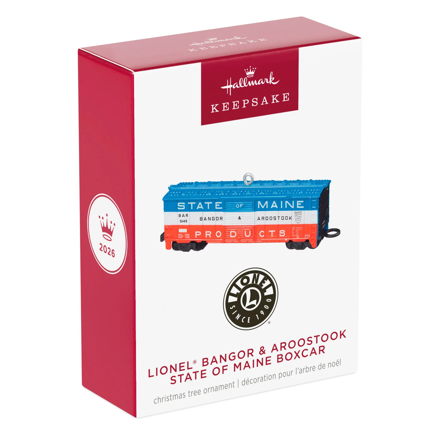 Hallmark : 2026 Keepsake LIONEL® Bangor & Aroostook State of Maine Boxcar (185) - Image 5