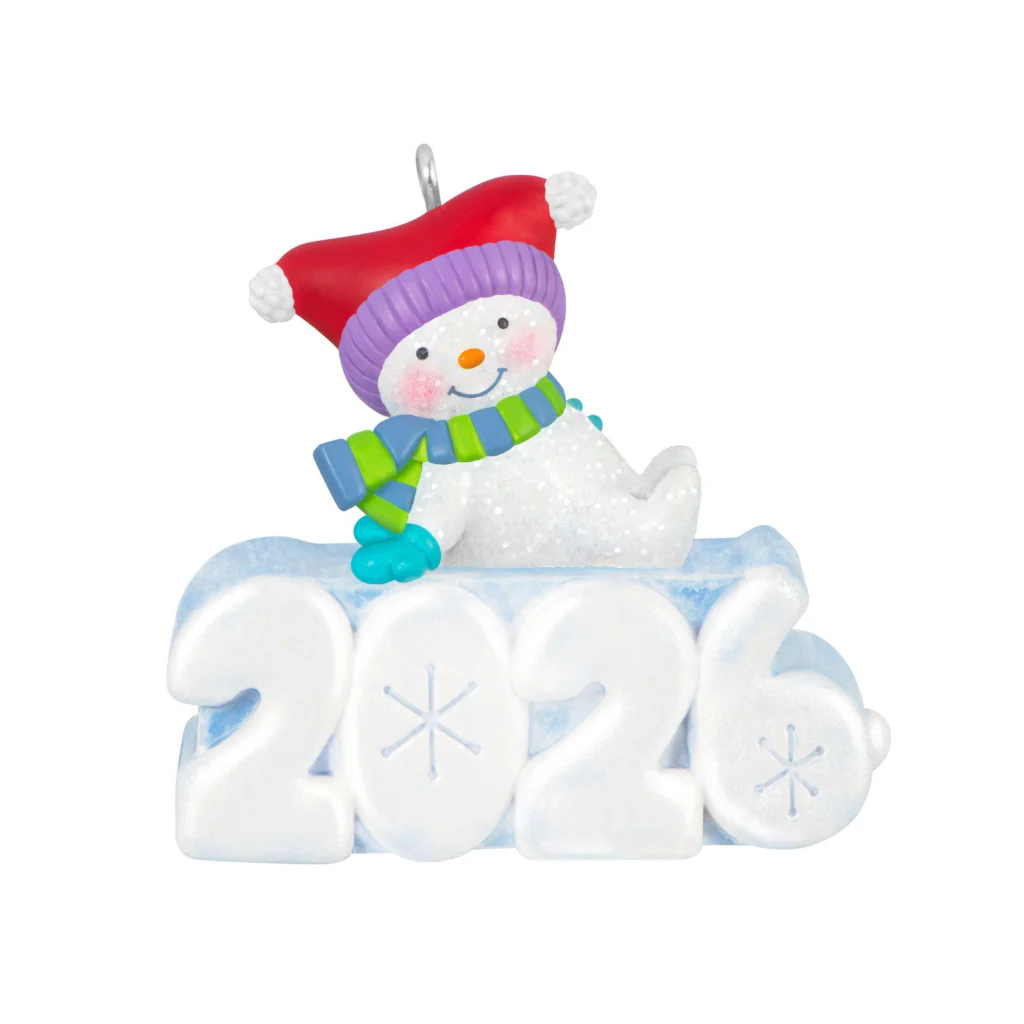 Hallmark : 2026 Keepsake Mini A Snowy 2026 Ornament With Light, 1.25" (344) - Image 2