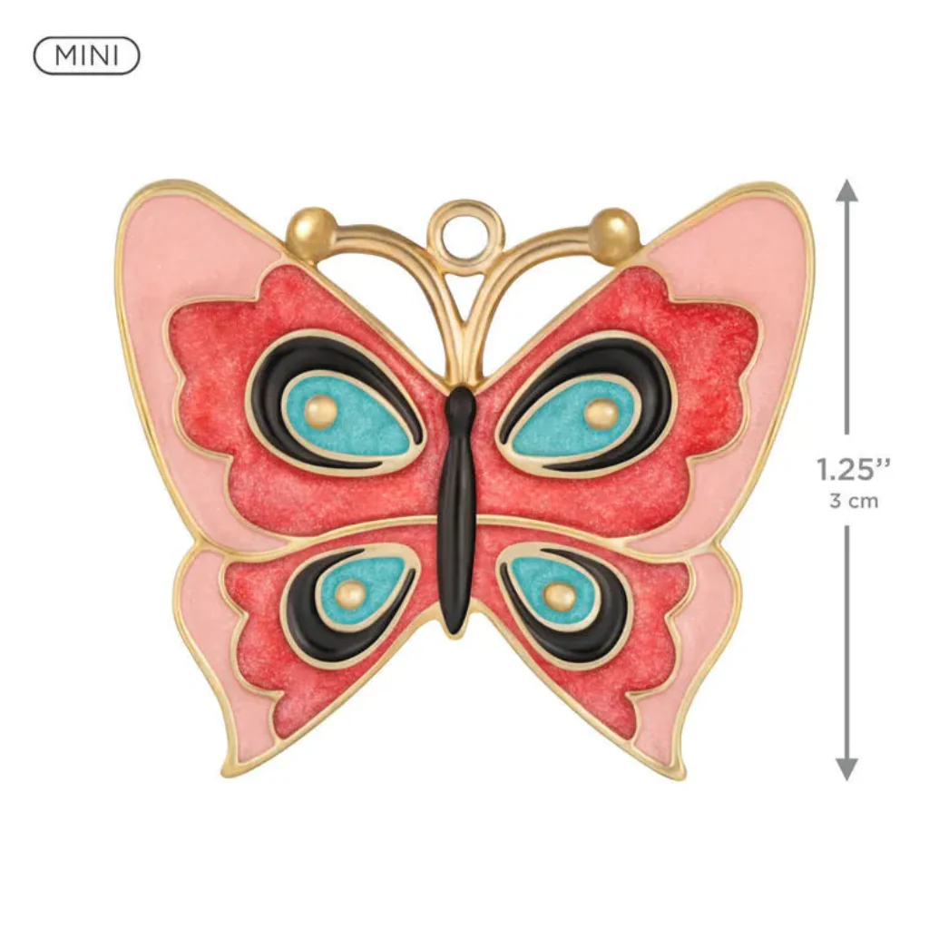 Hallmark : 2026 Keepsake Mini Lovely Little Butterfly Metal Ornament, 1.25 (357) - Image 2